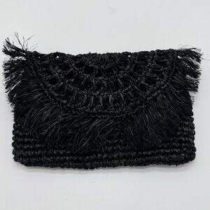 Brand New Boho Black Clutch